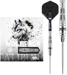 Caliburn darts szett steel Caliburn Wolfpack W2 steel - 22g, 90% Gravírozott