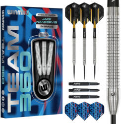 Winmau darts szett Winmau Team 360 Jack Nankervis Steel - 24g, 90% wolfram gravírozott