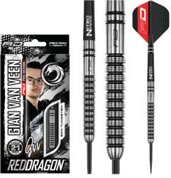 Red Dragon Dart szett steel Red Dragon Gian Van Veen, 21gr, 90% gravírozott