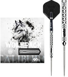 Caliburn darts szett steel Caliburn Wolfpack W1 steel - 23g, 90% Gravírozott