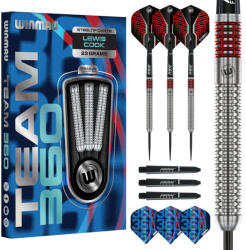 Winmau darts szett Winmau Team 360 Lewis Cook Steel - 23g, 90% wolfram gravírozott