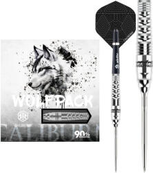 Caliburn darts szett steel Caliburn Wolfpack W3 steel - 21g, 90% gravírozott
