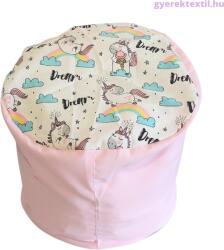  Utolsó darabok-Babzsák puff gyerek - vidám unikornis (bzspa17)