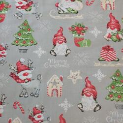  Lakástextil szürke mikulás (lakastex85)