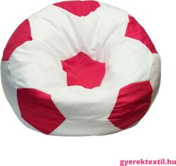  Babzsák foci fehér -pink (bzsffp02)