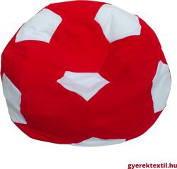  Babzsák foci piros-fehér (bzspf03)