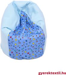  Utolsó darab-Babzsák csepp tini L - világoskék bolygó (bzstcs96)