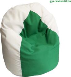  Babzsák csepp fehér-zöld (bzscsfz58)