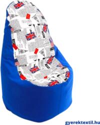  Babzsák háttámlás - királykék London (bzshkl04)