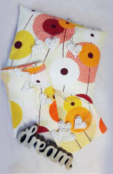  Utolsó darab-Ágyneműhuzat felnőtt méretben, ekrü alapon narancs mintával (agyhuf02)