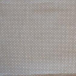  Pamutvászon drapp-fehér pötty (pamut32)