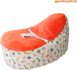  Baba babzsák biztonsági övvel -bébi állatok-korall wellsoft (bbzsblá56)