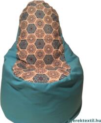  Babzsák háttámlás- türkiz mandala (bzshtm03)