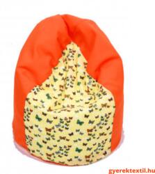  Utolsó darab-Babzsák gyerek csepp- narancs-színes pillangó (bzscsnszp017)