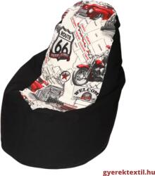  Babzsák háttámlás- amerikai autós (bzshaa01)