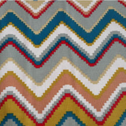  Lakástextil színes cikkcakk mintával (laktex21)
