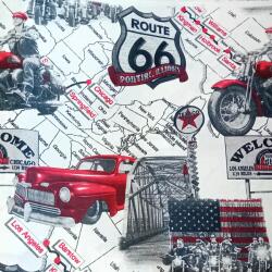  Lakástextil amerikai autó (lakastex68)