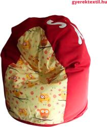  Utolsó darab-Babzsák gyerek csepp -piros- nari bagoly Sári névvel (bzscspnb08)