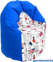  Babzsák csepp királykék London (bzscsl01)