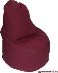  Babzsák háttámlás- bordó (Többféle méretben) (bzsh34)
