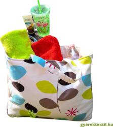  Utolsó darabok-Könnyű nyári táska - színes leveles (knytl01)