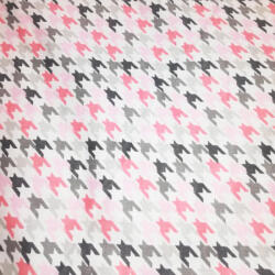  Pamutvászon rózsaszín pepita (pamut07)