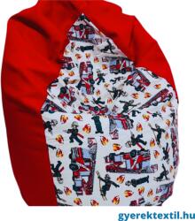  Babzsák csepp - piros tűzoltás (bcspt12)