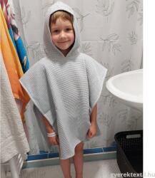  Gyerek fürdőponcsó-szürke (gyfpsz23)