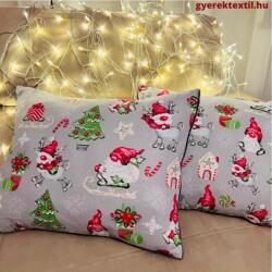  Ünnepi díszpárna szürke mikulás (üdp05)
