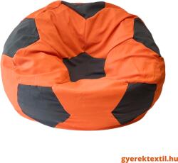  Babzsák foci narancs-szürke (bzsfnsz03)