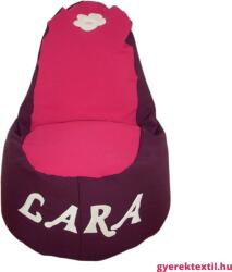  Babzsák háttámlás, névre szóló tini L csokibarna (bzshtnsz01)