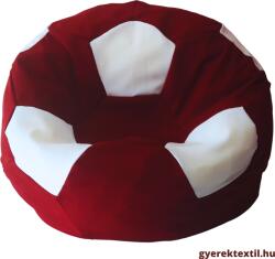  Babzsák foci bordó-fehér (bzsfbf03)