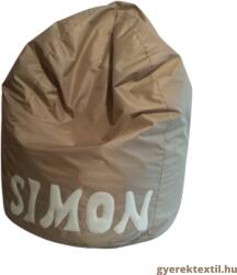  Babzsák csepp , kültéri névvel - Válassz méretet! pasztell sárga (bzscskp05)