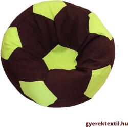  Babzsák foci csokibarna-lime (bzsfcsl02)