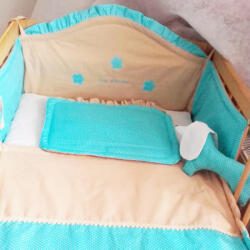  Babaágynemű szett türkiz álom (bagyta01)