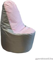  Babzsák háttámlás, kültéri - rózsaszín-szürke (bzshkrsz01)