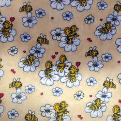  Pamutvászon méhecskék (pamut14)