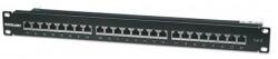 Manhattan Patch panel - CAT6 FTP árnyékolt patch panel, 24 portos, 1U, Fekete (720038) - pixel