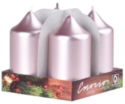 Emocio Pillar candle dusty rose 40x80 mm 4 pcs