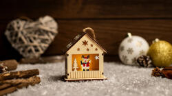 TRACON LED karácsonyi ablakdísz ház, rénszarvas CHRKRD1WW