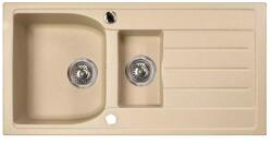 Marmorin Lukka 1, 5 Medencés Mosogató Gyümölcsmosóval És Csepegtetővel 960X480X190 Safari