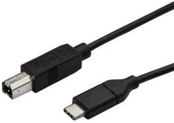 StarTech USB2CB3M USB-C Apa - USB-B Apa 2.0 Nyomtató Kábel - Fekete