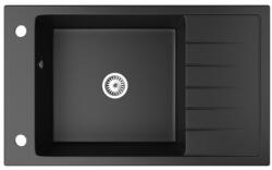 NERO Gránit Mosogató NERO Grande + Szifon Matt Fekete