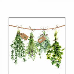 Ambiente Fresh Herbs Papírszalvéta 25X25cm, 20db-os