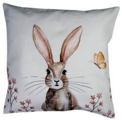 Clayre & Eef Székpárnahuzat 40X40Xm, 100% Pamut, Rustic Easter Bunny - fizz - 7 412 Ft