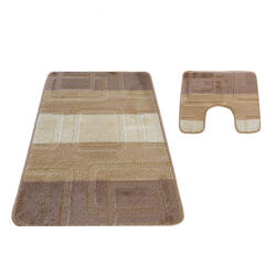 Dywanopol Fürdőszoba Montana 4N Bézs 2 Részes Szett 50x80 cm és 40x50 cm Szőnyeg