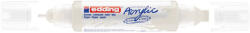 edding Akril marker 2-3mm, és 5-10mm, 3D kétvégű Edding 5400 fehér (7580247017) - polusirodaszer