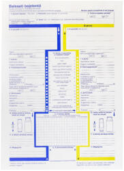  Baleseti bejelentő lap A/4, 2 példányos - polusirodaszer
