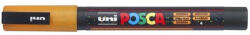 uni Dekormarker 0, 9-1, 3mm, Uni-Posca PC-3ML csillámló narancs (2UPC3MLN) - polusirodaszer