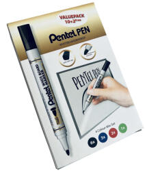 Pentel Táblamarker készlet 2mm, kerek Pentel 12 klf. szín (MW85-12) - polusirodaszer